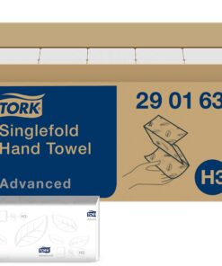 Tork Zickzack Papierhandtücher Advanced - H3 Falthandtücher - saugfähig und reißfest, 2-lagig, groß, weiß - 15 x 250 Tüc