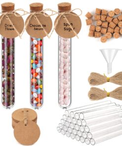 Reagenzgläser 30 Stück 16x100mm Transparent Kraftpapieranhänger included Hochzeit Deko