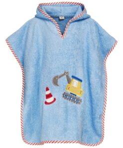 Playshoes Unisex Kinder Frottee-Poncho Bademantel OEKO-TEX STANDARD 100
