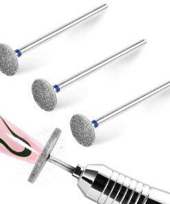 Jeffdad Professioneller Nagelfräser Bits 3 Stück Elektrische Nagelfeile Hartmetall Schleifer