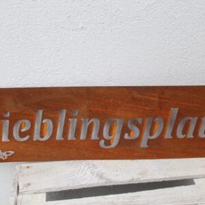 Gewys Haus Rostschild Lieblingsplatz 50x15cm moderne Sitzfläche für Outdoor-Gebietecomfortable Sitzeinsatz maximale Komf