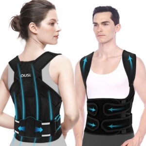 Rücken Geradehalter Haltungskorrektur Rückenstützgürtel Damen: Rücken Haltungstrainer für Damen - Korrektur Gurt - Körpe