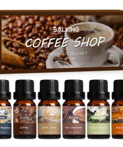 SALKING Café Ätherische Öle Set - Aromatherapie GeschenkSet für Diffuser & Luftbefeuchter - Pure Duftöle (Blaubeerpfannk