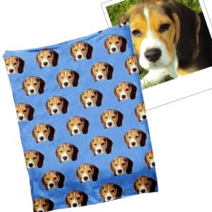 YKY Personalisierte HundedeckeKatzenbild, Benutzerdefinierte Fotodecke (180 x 120 cm) für Haustiere