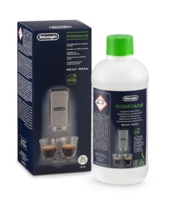 De'Longhi EcoDecalk Entkalker DLSC500, Kaffee Maschinen Entkalker, Pflanzliche Inhaltsstoffe, 5 Dosen in einer Flasche (