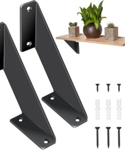 CTCEHL Schwerlastwandhalterung für Schrankwinkel, Schwarz, 15 cm, ideal für Schlafzimmer und Küche (Schwarz)