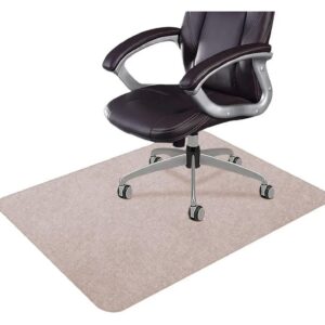 EKalgretrA Bürostuhl Bodenschutzmatte Glue-Free Self-Adhesive Non-Slip Floor Mat(Light Coffee, 90x120) EKalgretrA Wood