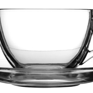 Dajar Glas Kaffee-Set 6 Stück (1er Pack) für Familie und Freunde bei jeder Gelegenheit - Practisch und Schön mit 6 Tasse