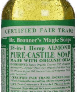 Dr. Bronner's Bio Mandel Kastilien Flüssigseife 59 ml EWG Verified Fair for Life