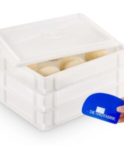 3x Gärbox Gusto + 1x Deckel | Teigbox für 6 Pizzaballen, ideal für Pizza Enthusiasten bei Heimherstellung (3x Gusto Box