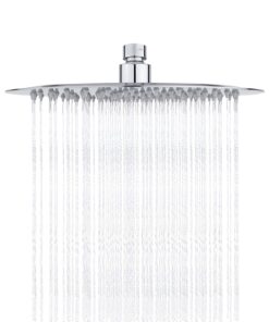 GRIFEMA COMPLENTOS-G834 Round Kopfbrause aus Edelstahl für SPA Regenbrause Duschkopf - Einbau Duschköpfe 10 Zoll, Chrom,