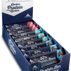 Multipower 53% Protein Boost - Eiweißriegeln 900 g - 24 Gramm Protein pro Riegel - Ideal für Athleten und Fitnessliebhab