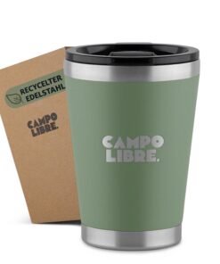 Campo Libre.® Thermobecher 350ml I Ideal für Kaffee und Tee to-go I thermoler Thermosbecher I perfekt für Outdoor Aktivi