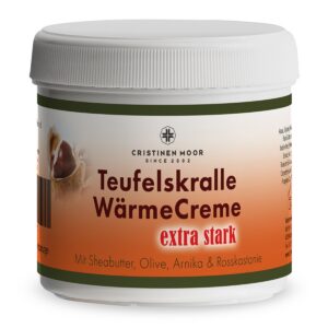 CristinenMoor Teufelskralle WärmeCreme extra stark mit Arnika I 200 ml I Wärmesalbe für Verspannungen I ideal für Nacken