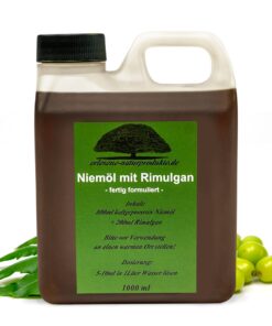 Erlesene-Naturprodukte Neemöl - Pflanzenöl mit Rimulgan für gesunde Pflanzen - sofortige Anwendung - 1 L