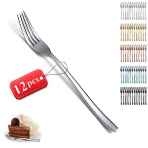 Kyraton Tafelgabeln 12 Stück, Edelstahl Menuegabel, ideal für Zuhause und Restaurant, Hochzeiten und Partys, spülmaschin