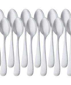 Amazon Basics edelstahl Kaffeelöffel runder Rand 13,3 cm 12er Pack