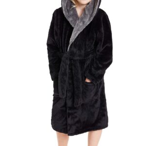 CityComfort Flauschiger Fleece Bademantel Kinder Jungen OEKO-TEX STANDARD 100