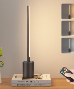Klighten Kabellose Tischleuchte mit Fernbedienung, Touch Dimmbar, 5000mAh Akku, Timer-Funktion, 3000K-6000K, 3W, für Zim