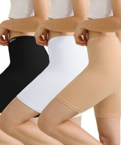 **INNERSY Anti-Scheuern Radlerhose Damen Lange Baumwolle Unterhose 3er Pack** | **INNERSY Anti-Scheuern Lange Baumwolle