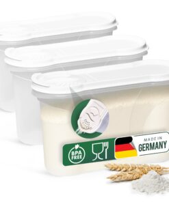 Novaliv Schüttdosen Meal-Prep-Boxen Vorratsdosen für Müsli Mehl Zucker Küchen Organizer 1,3 Liter Set