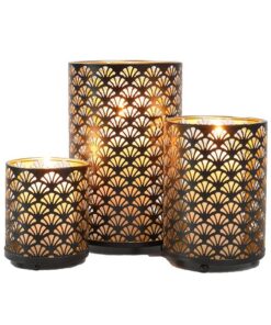 JHY DESIGN Metall Kerzenhalter Vintage Für Garten Und Innenspace Flur Esstisch Hochzeit