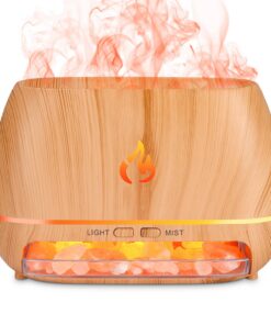 Aroma Diffuser mit Flammen Effekt Licht für Zuhause und Büro mit Wasserloser Abschaltautomatik und Geräuscharmen Funktio