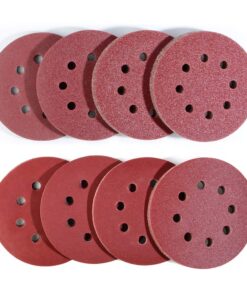 Exzenterschleifer Schleifpapier 80 Stück 125mm Klett von Taspire für Exzenterschleifer