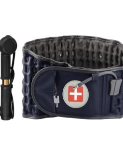 Tempsnug Rückengurt für Schmerzlinderung im unteren Rücken, aufblasbar mit Handpumpe, passend für Taille 29-49 | Tempsn