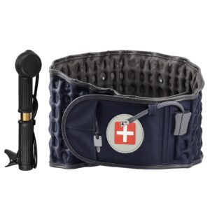 Tempsnug Rückengurt für Schmerzlinderung im unteren Rücken, aufblasbar mit Handpumpe, passend für Taille 29-49 | Tempsn