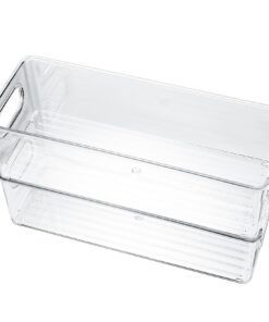Kühlschrank Organizer 2er Set mit Griff - Durchsichtige Aufbewahrungsboxen für Küche & Speisekammer