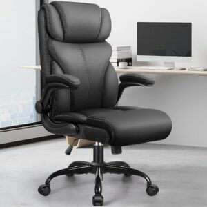 FelixKing Ergonomischer Computer Bürostuhl, Verstellbare Hohe Rückenlehne, Drehteilschweißflaeche, Matte Black FelixKing