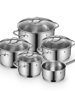 WMF Provence Plus Induktion Topfset - 5-teilig, ohne Skalierung, für alle Herdarten, edles Cromargan