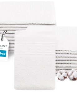 ZOLLNER 20er Set Waschlappen – hautfreundlich & saugstark, Oeko‑Tex® zertifiziert