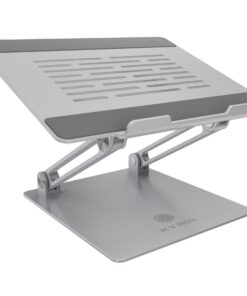 ICY BOX Höhenverstellbare Notebook-Halterung für Business-User im Büro und auf Reisen, 15,6" PC Kompatibilität, IB-NH300