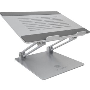 ICY BOX Höhenverstellbare Notebook-Halterung für Business-User im Büro und auf Reisen, 15,6" PC Kompatibilität, IB-NH300