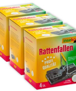 Inseko Profi-Rattenfallen I sehr hochwertig I wiederverwendbar I inklusive Handschuhe (12)