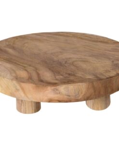 Spetebo Echt Holz Pflanzenhocker Teak - massiv aus Handarbeit - Ideal für Outdoor- und Indoor-Brucheportale - Robust und