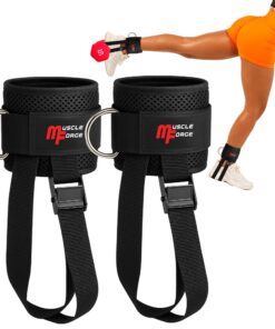 Stabile Fußmanschetten Gym mit Hantelfußbefestigung – Ideal für Kabelzug, Kickbacks & Tibialis-Training – Verstellbare A