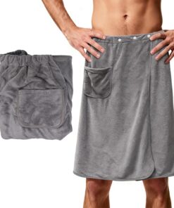 Saunakilt Herren Verstellbar 70x140cm Weich Saugfähig für Sauna Fitnessstudio