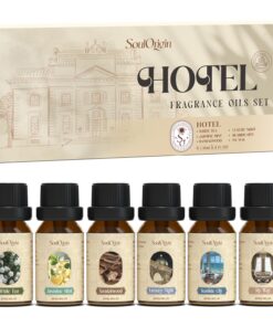 Hotel Ätherisches Öle Set, Duftöl Set für Öl Diffuser - Luxusnacht und Küstenstadt für Seifenkarze Herstellung 6x10ml