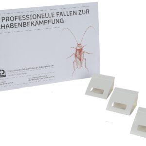 Köder-Discount Kakerlakenfallen - Ungiftige Klebefalle mit Lockstoff - Effektiv und Zuverlässig für Zuhause - Komplettpa