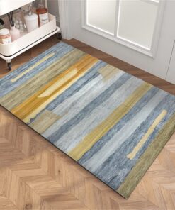 Fußmatte Dusche Rutschfest Waschbar | Badezimmer Teppich Duschvorleger Modern | Bathroom Mat Waschbar 40x60cm