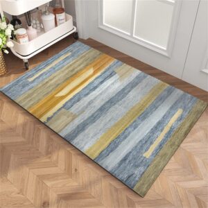 Fußmatte Dusche Rutschfest Waschbar | Badezimmer Teppich Duschvorleger Modern | Bathroom Mat Waschbar 40x60cm