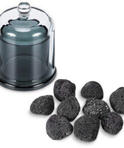 Navaris Stein Aroma Diffuser kabellos - Duft Öl Diffuser für Zuhause - Lava Stein mit 2-Tage-Dauerung und angenehmen Düf