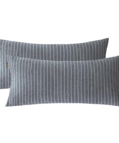 SOULFUL Marineblau Kissenbezug 100% Gewaschene Baumwolle, Bequem und atmungsaktiv, ÖkoTex Zertifiziert