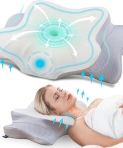 DONAMA Memory Foam Kissen - Ergonomisches Seitenschläferkissen für Seiten-, Rücken- & Bauchschläfer | OEKO-TEX STANDARD