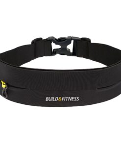 Build & Fitness Laufband - Bauchtasche mit Verstellbarer Taillenweite und Schlüsselclip - Passt für alle Telefone, Schlü