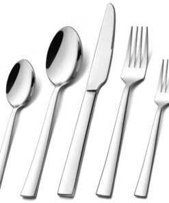 Homikit Edelstahl Besteck Set 30 Teilig für 6 Personen Party Restaurant