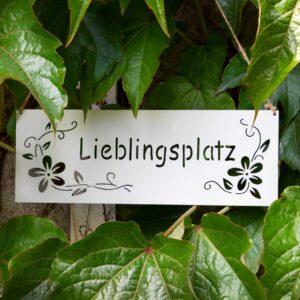 B2S Back2Season Metall Wandschild für Muttertag Edelrostdeko 25cm Blüten Schriftzug Nostalgie